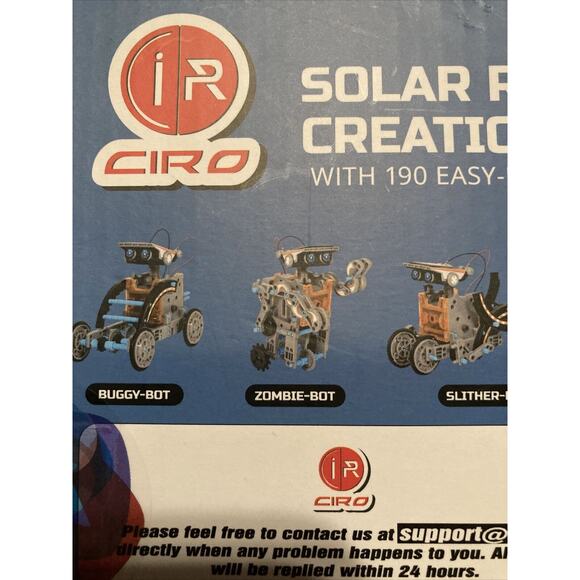 IR Ciro Solar Robot Creation Kit NEW Stem 12 in 1 Science Educational Learning - Picture 3 of 6